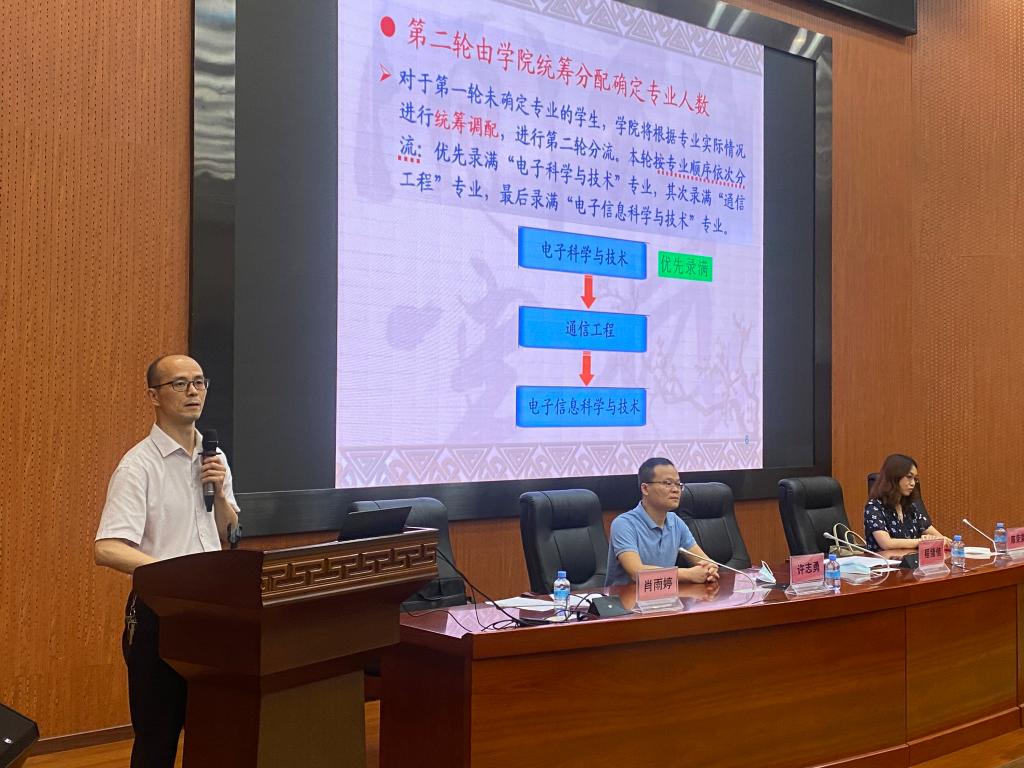 程绪信副院长对大类招生专业分流实施细则进行详细解读 程绪信副院长对大类招生专业分流实施细则进行详细解读